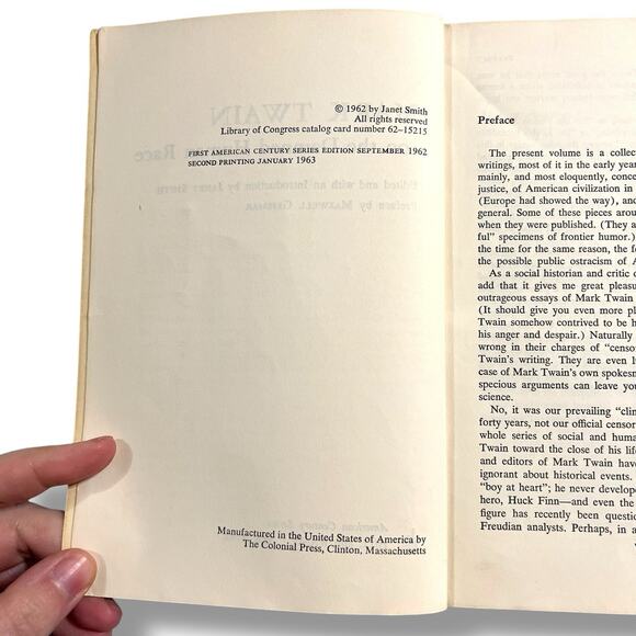 Vintage Mark Twain on the Damned Human Race Paperback Book 1963 - Picture 4 of 10